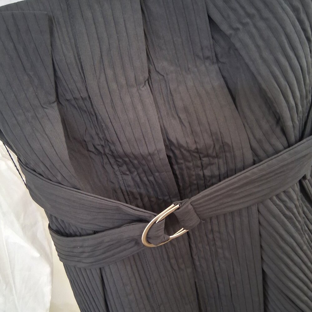 New S.deer / Concept Pleated Textured Blouse Shirt  - Picture 4 of 5